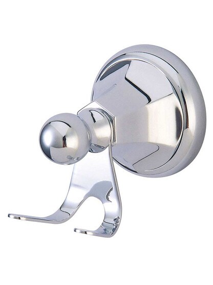 Daytona Double Towel Hook in Polished Chrome.